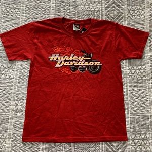 Boys red Harley Davidson shirt